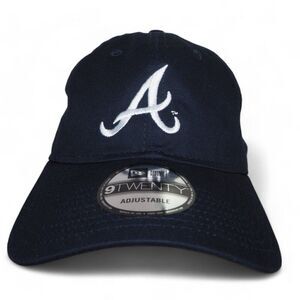 New Era 9Twenty Atlanta Braves NAPA‎ Adjustable Strapback Hat Navy OS